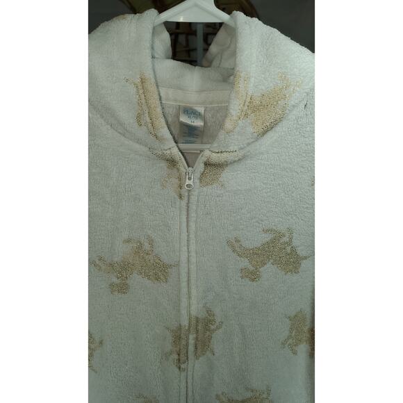 Children’s Place Unicorn Fleece Onesie Hoodie XL 14 - Picture 5 of 6